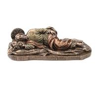 Veronese Design Sculpture en résine coulée à froid avec finition bronze de Saint Joseph endormi de 16,5 cm