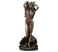 Veronese Design Sculpture en résine coulée à froid de la naissance d'Aphrodite de la déesse grecque de l'amour et de la beauté 16,5 cm