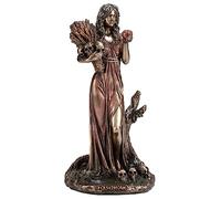 Veronese Design Sculpture en résine Perséphone de la déesse Grecque de l'agriculture 16,5 cm Finition Bronze coulé à Froid