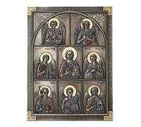 Veronese Design Sculpture murale décorative de style classique avec finition bronze antique de 31,7 cm