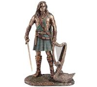 Veronese Design Statue Aengus The Irish God of Youth and Love Bronze coulé à Froid 24 cm