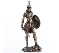 Veronese Design Statue amazonienne en Armure de Combat Finition Bronze
