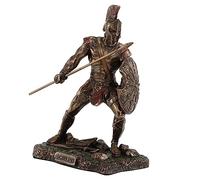 Veronese Design Statue d'Achille Rage Trojan War Hero Achilleus Tenant la Lance et Le Bouclier