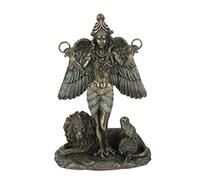 Veronese Design Statue d'autel en résine coulée à Froid Ishtar la Reine du Ciel Ishtar la Reine du Ciel - Finition Bronze Antique - Décoration Wiccan - Cadeaux païens - 21,5 cm