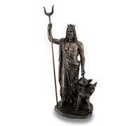 Veronese Design Statue de Dieu Grec des enfers Hadès Finition Bronze