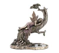 Veronese Design Statue de fée Siesta en résine coulée à Froid Finition Bronze Antique 16,5 cm