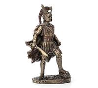 Veronese Design Statue de Guerrier Grec, Finition Bronze Antique Alexandre 30,5 cm
