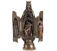 Veronese Design Statue de la grâce en polyptyque de Pieta en résine coulée à Froid - 21,5 cm