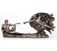 Veronese Design Statue de Michel-Ange en résine coulée à Froid avec Finition Bronze 10,4 cm