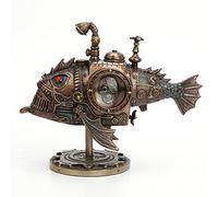 VERONESE Design Statue de Science-Fiction de sous-Marin Steampunk Peinte à la Main