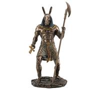 Veronese Design Statue égyptienne Antique avec Finition Bronze Le Dieu destructeur du Chaos