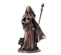 Veronese Design Statue Eir la Valkyrie de Protection en résine Finition Bronze moulé 24 cm