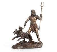 Veronese Design Statue en résine de 22,9 cm de Haut, Dieu Grec des enfers avec cerbère Finition Bronze