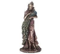 Veronese Design Statue Hera la déesse grecque des femmes et du mariage en résine coulée à froid finition bronze 16,5 cm