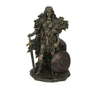 Veronese Design Statue Lady SIF, déesse Nordique de la Terre et de la Famille, Finition Bronze, 21,6 cm de Haut