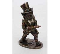 Veronese Design Statue Steampunk Stagecoach Gentleman Fox Bandit en résine Finition bronze 16,5 cm