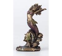 Veronese Design Statue Yemaya Santeria Orisha Mère de Tous et déesse de l'océan en résine moulée Peinte à la Main Finition Bronze Antique Décoration d'intérieur 8,9 cm