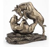 Veronese Design Wall Street Stock Market Statue de Table en résine coulée à Froid Finition Bronze 15,2 cm de Haut