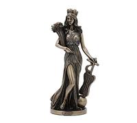 Veronese Design WU77777A4 Statue de la déesse Grecque de la Fortune et de la prospérité Finition Bronze 14 x 11,4 cm