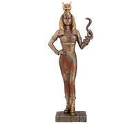 Veronese Design Zeckos Déesse égyptienne Hathor Tenant Une Statue Cobra