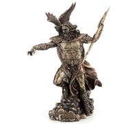 Veronese Design Zeus Grec Dieu Tenant Thunderbolt Statue avec Aigle