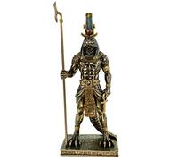 Véronese - Figurine Sobek, dieu égyptien du Nil - 29 cm - Pharaon d’Égypte bronzé