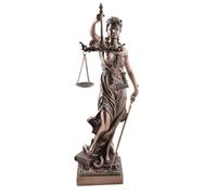 VERONESE Justititia figure déesse de la justice bronzée avec épée et Balance