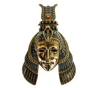 Veronese Masque de Cléopâtre, 28 cm, décoration murale, figurine de pharaon femme d’Égypte, bronze