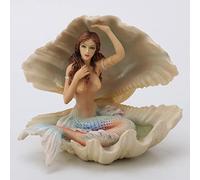 Veronese Sculpture sirène Assise dans Un Coquillage