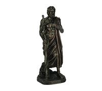 Veronese Statuette d’Asclépios, dieu grec de la médecine, avec finition de bronze