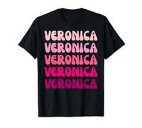 Veronica Retro Stack Design T-Shirt