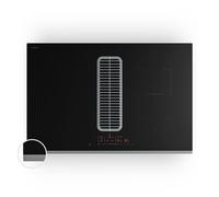 Verosteel 80cm 4 Feux Plaque Induction avec Hotte Intégrée Noir A+