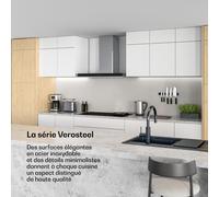 Verosteel hotte aspirante | Élégante, minimaliste, puissante | Classe énergétique A++ | 881,6 m³/h | 90 cm A++