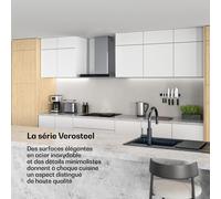 Verosteel hotte de cuisine 60 cm | Élégante, minimaliste, puissante | Classe énergétique A++ | 881,6 m³/h A++