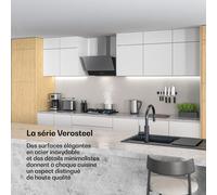 Verosteel hotte de cuisine | Élégante, minimaliste, puissante | Classe énergétique A | 624 m³/h | 60 cm A++