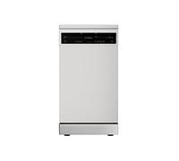 Klarstein Verosteel Lave Vaisselle 45cm - Pose Libre, 10 Couverts, 9 Programmes, Silencieux 42 dB, Classe B, AquaStop, Sécurité Enfants, Argent