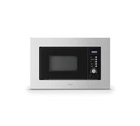 Klarstein Verosteel Micro Onde Encastrable avec Grill - 20L, 700W, 8 Programmes, Commande Tactile, Acier Inox, Plateau Verre, Four Micro Ondes Encastrable, Acier Inoxydable