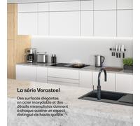 Verosteel Plaque à induction avec hotte intégrée, élégante, minimaliste, puissante 8400 W 80 cm A+