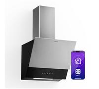 Klarstein Hotte aspirante Verosteel 45 cm 624 m³/h A++ Commandes tactiles LED Silencieuse Argent