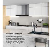 Verosteel Table de cuisson à induction | Élégante, minimaliste, puissante | 5 zones | 12200 W | 90 cm