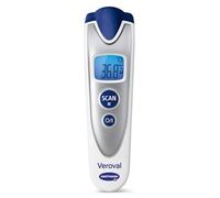 Veroval easy Thermomètre Infrarouge Sans Contact | 1 unité, fonction 3 en 1, mode silencieux, mesure rapide et affichage facile à lire