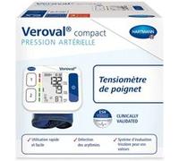 Veroval compact Tensiomètre de Poignet : Le tensiomètre de poignet simple et rapide à utiliser, peut détecter une arythmie
