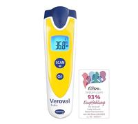 VEROVAL Thermomètre infrarouge pour bébé, mesure sans contact et silencieuse, température corporelle, température de l'objet, température ambiante, mesure rapide, maniabilité