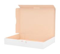 verpacking 200 boîtes postales carton plates 32 x 22,5 x 5 cm envoi maxi MB-4 format DIN A4 Dimensions intérieures 31,5 x 22 x 4,5 cm boîtes en papier kraft pour cadeau ou emballage, Blanc