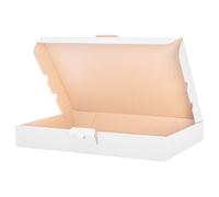 verpacking 50 Carton d'expédition pliable 35 x 25 x 5 cm, Blanc, MB-5 cartons d'expédition extra-plats DIN A4 /B4 (34 x 24,5 x 4,6 cm) Poste Boîte pliante
