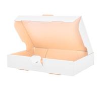 verpacking 500 Carton d'expédition pliable 24 x 16 x 4,5 cm, Blanc, MB-3 cartons d'expédition extra-plats DIN A5 (23 x 15,5 x 4,1 cm) Poste Boîte pliante