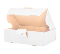 verpacking 500 cartons extra-plats 160 x 110 x 50 mm blanc MB-1 [taille et couleur au choix] boîtes d'expédition boîte pliante carton pliant Lettre Max envoi postal conforme DHL simple cannelure