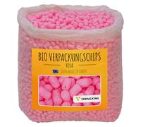 verpacking chips de calage BIO en amidon de maïs [couleur & quantité au choix] matériau de calage pour colis 1000 litres - rose