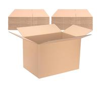 verpacking Lot de 100 cartons d'expédition pliables DHL - 600 x 400 x 400 mm - KK-107 - Double cannelure - Hauteur variable Ã 200 et 300 mm