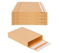 verpacking Lot de 100 sacs Ã plis 350 x 250 x 50 mm avec fond renforcé, double fermeture adhésive et fil d'arrachage
